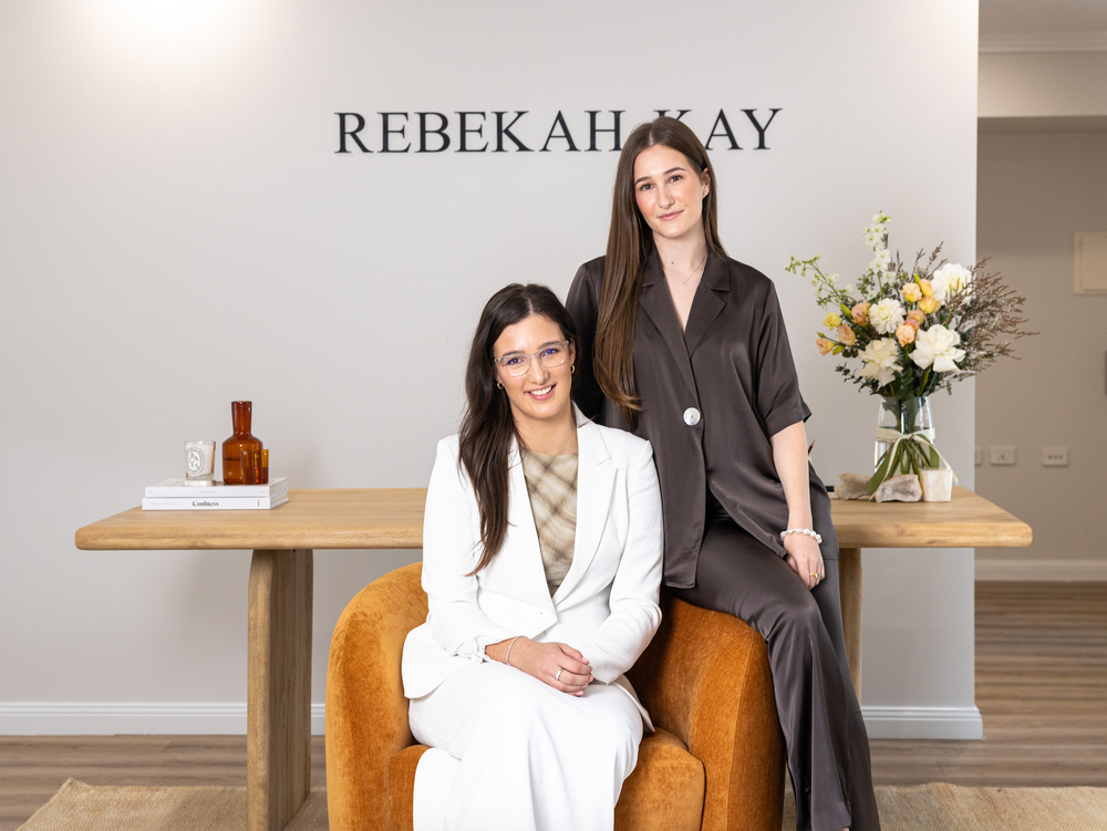 A image of our two sister founders in their jewellery boutique