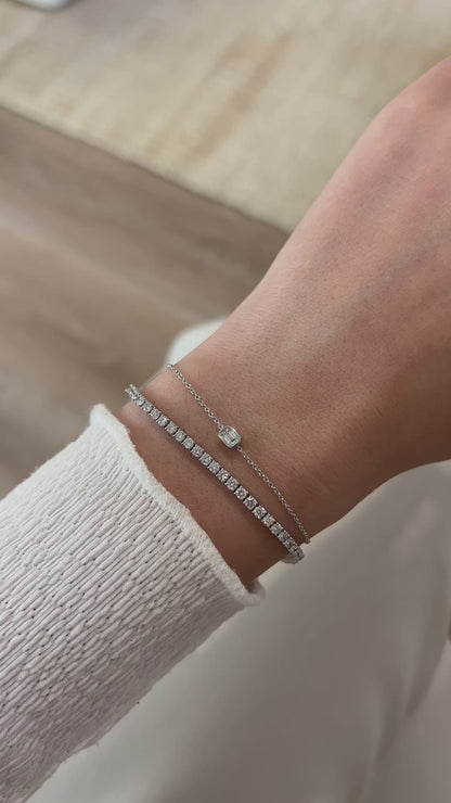 Single Bezel Diamond Bracelet