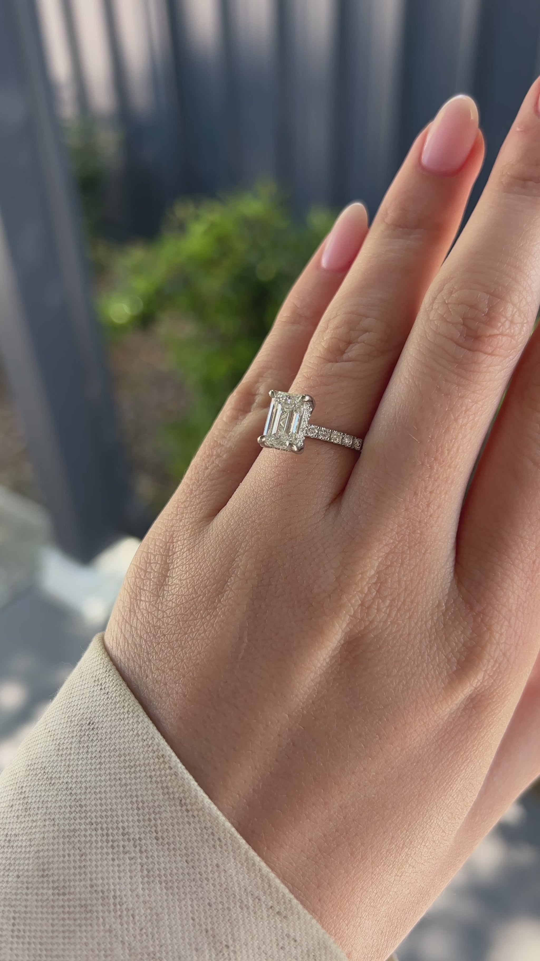 Emerald Cut Engagement ring